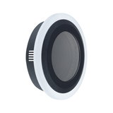 Module d'éclairage encastré LED rond noir avec anneau blanc pour éclairage intérieur moderne