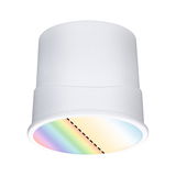 White LED surface ceiling light with color change and dimming for modern indoor lighting