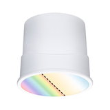 White LED surface ceiling light with color change and dimming for modern indoor lighting
