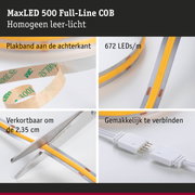 MaxLED 500 COB LED-strip met 672 LEDs per meter, zelfklevend en knipbaar voor flexibele verlichting