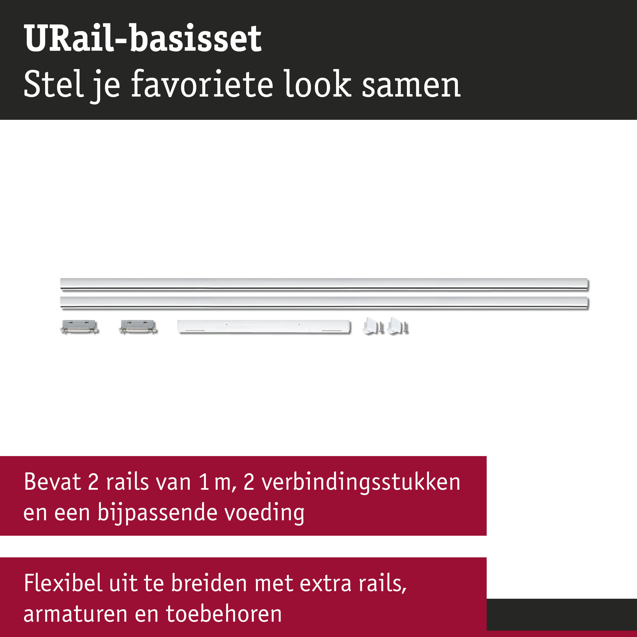 URail Rail Basisset 230V Signaalwit