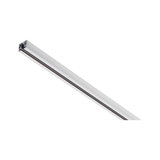 Profil en aluminium blanc pour bande LED avec rail noir, accessoire d'éclairage moderne