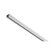 White aluminium profile with black rail for LED track lighting, modern design element