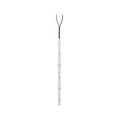 White LED strip with red and black wires for versatile lighting applications