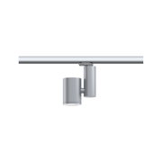 Modern grey metal LED spotlight on track system for flexible lighting solutions