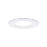 Round white LED recessed light made of plastic for energy-saving ceiling illumination
