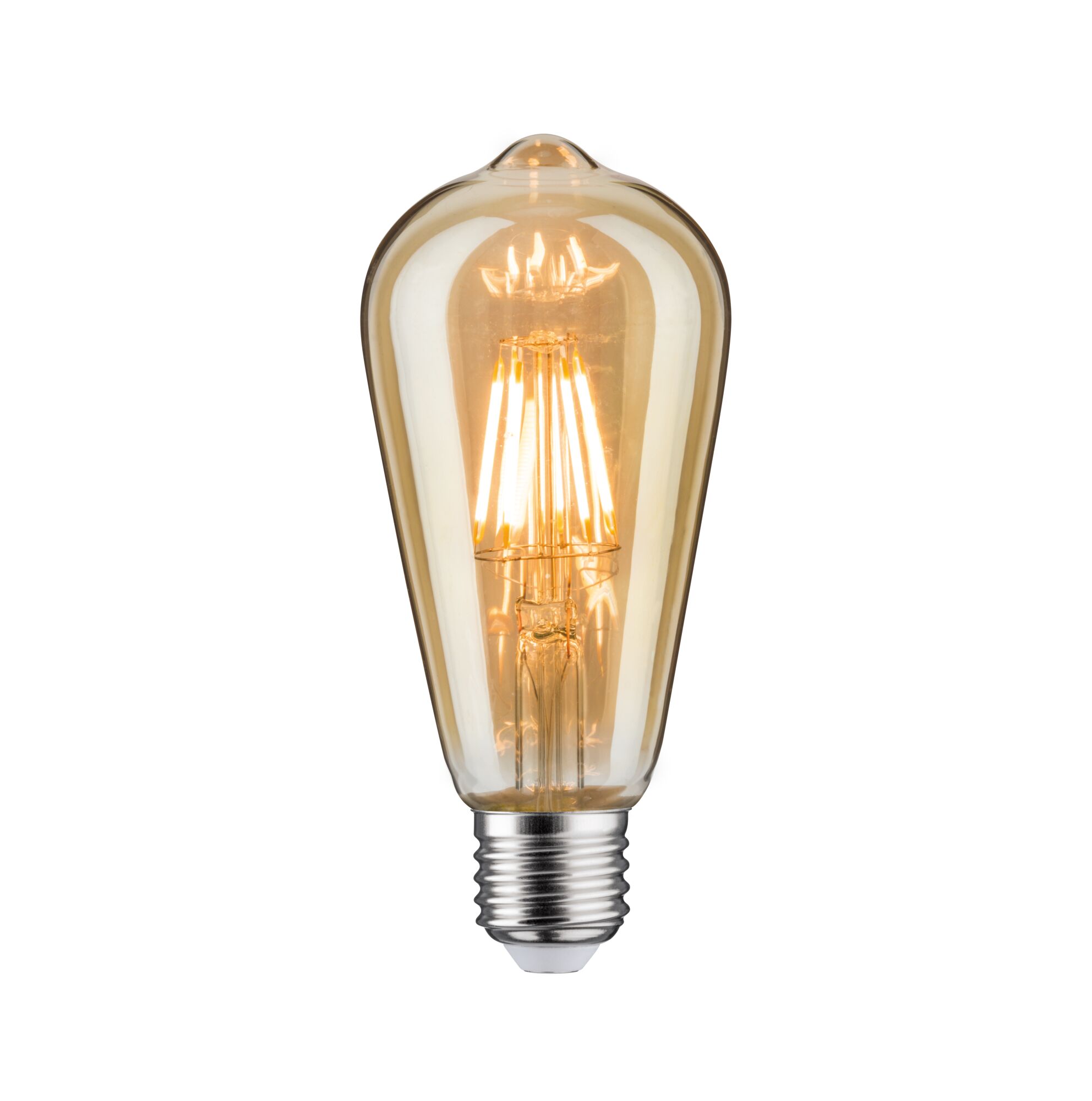 1879 Filament 230V LED Kolben Rustika E27 Dim 480lm 6W 1700K dimmbar Gold Vintage LED-Glühbirne mit bernsteinfarbenem Glas und E27-Fassung für dekorative Beleuchtung