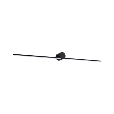Black LED wall light with long slim aluminum bar for modern interior lighting solutions