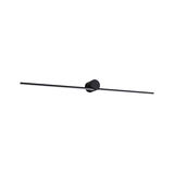 Black LED wall light with long slim aluminum bar for modern interior lighting solutions