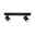 Spotlight Zyli IP44 GU10 230V max. 2x10W dimmable Black matt Black metal LED ceiling light with two adjustable spotlights for modern home lighting