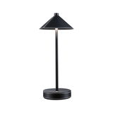 Lampe de table noire en cuir avec couture blanche, lampe de bureau LED moderne.