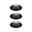 Spot encastré LED 3-Step-Dim Cole Coin Kit de 3 IP44 rond 88mm Coin 3x6W 3x470lm 230V gradable 2700K Blanc/Noir mat Trois spots encastrés blancs avec anneau intérieur noir en métal pour éclairage LED moderne au plafond