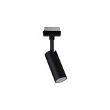 Spot LED noir en métal pour rail, luminaire moderne orientable pour éclairage d'accent
