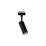 Czarna metalowa lampa LED z białym dyfuzorem do nowoczesnego oświetlenia wnętrz