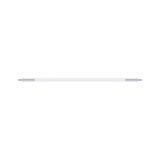 White LED tube light with two pins on each end for energy-efficient lighting