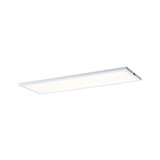 Flat white LED ceiling light made of aluminum with even illumination for modern interiors