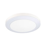 Round white LED ceiling light with modern design and energy-efficient illumination