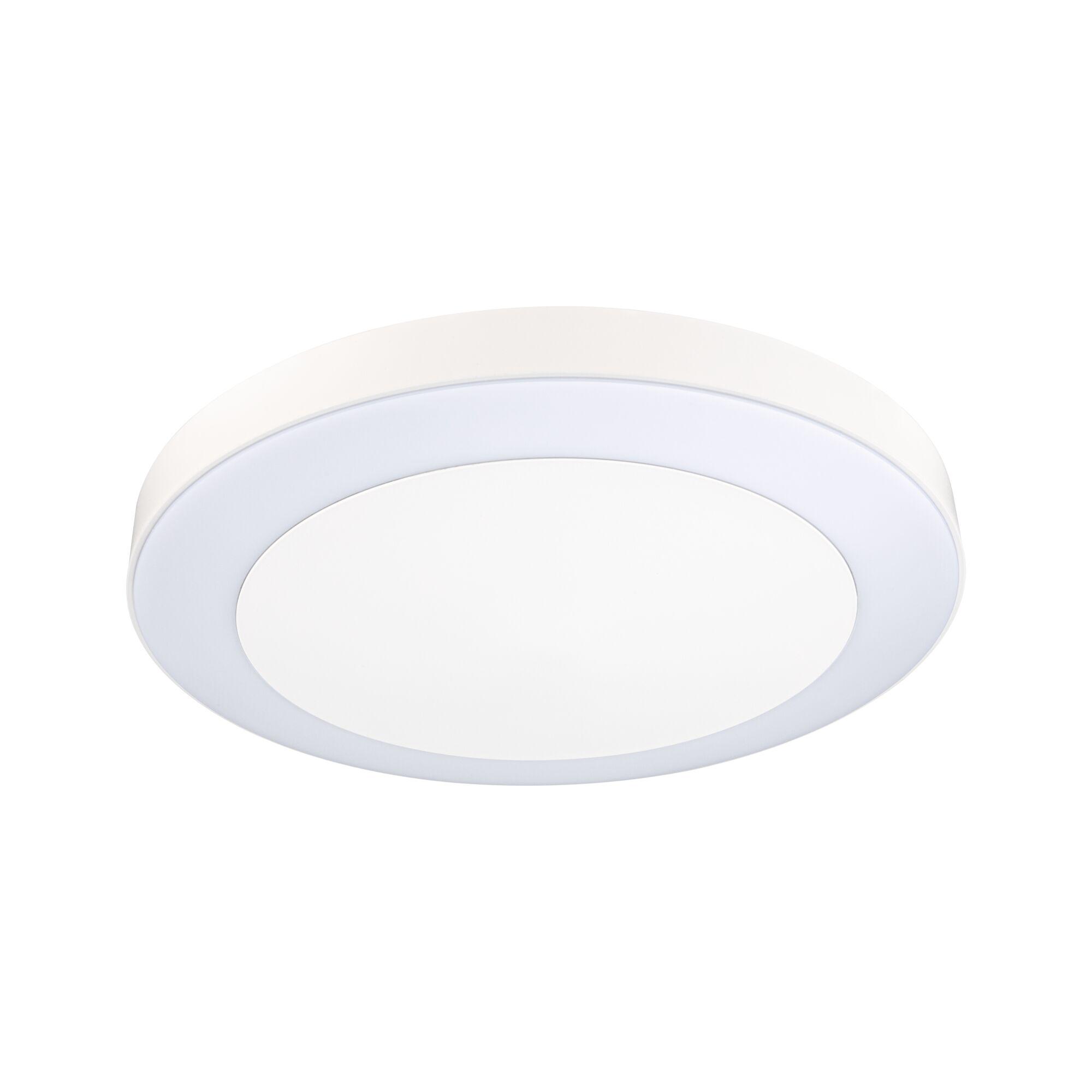 Round white LED ceiling light with modern design and energy-efficient illumination
