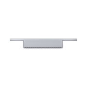 Modern white metal LED track spotlight with multiple light sources for flexible lighting solutions