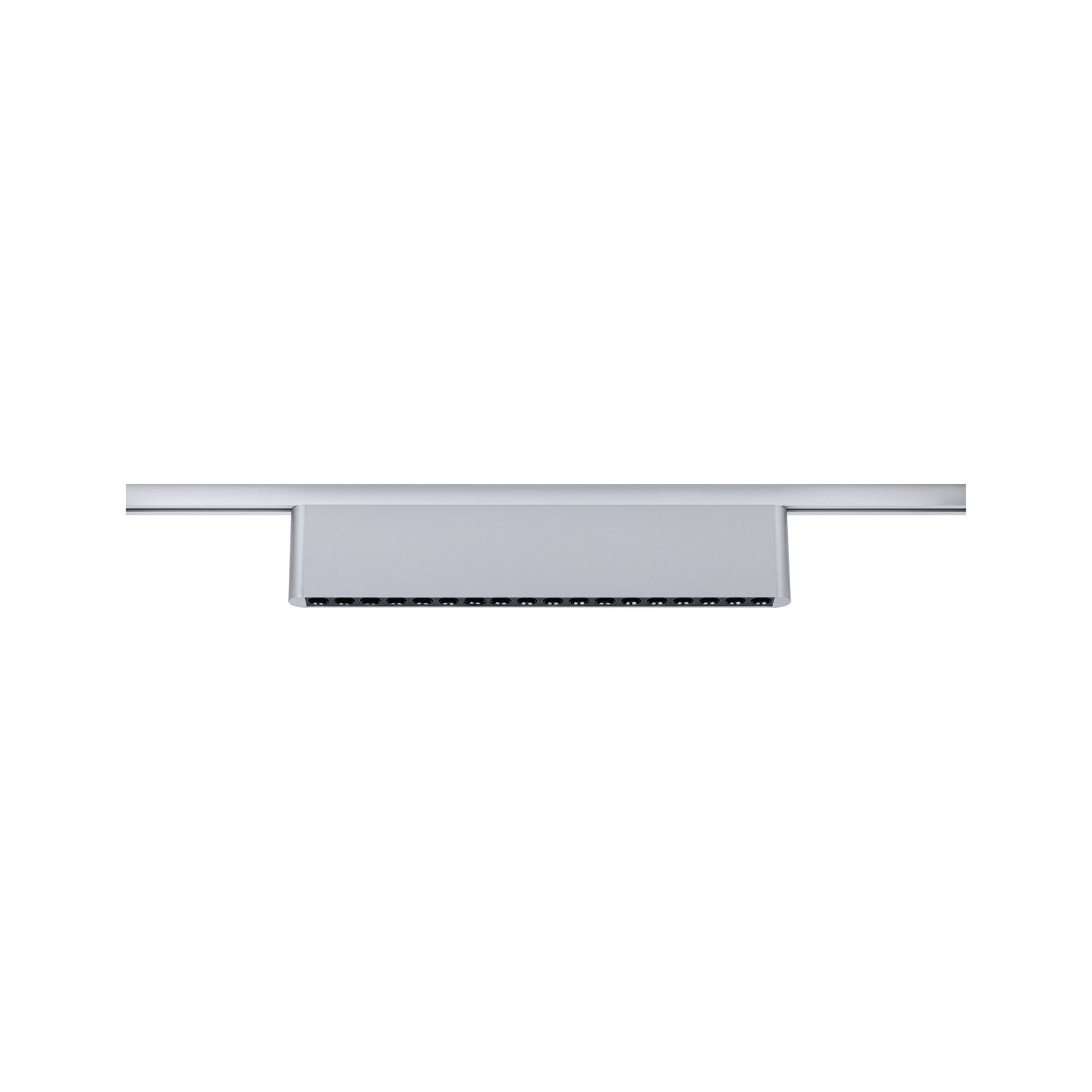 Modern white metal LED track spotlight with multiple light sources for flexible lighting solutions