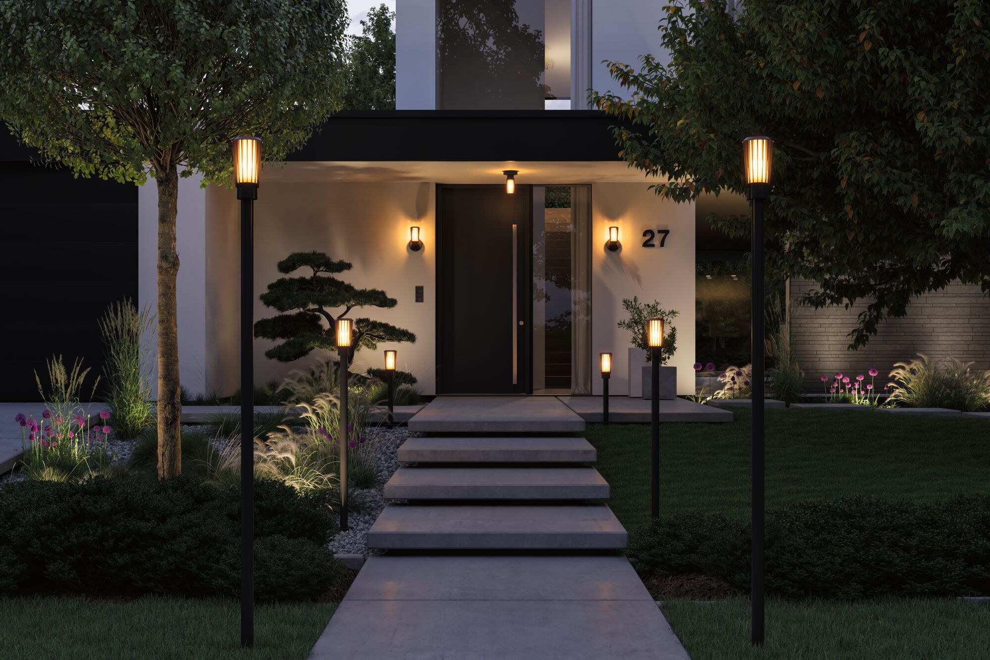 Set ModuShine Poller Trivana Klein mit Sensor Anthrazit