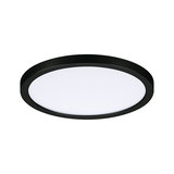 Ronde LED-plafondlamp met zwarte aluminiumrand en witte diffuser voor moderne verlichting