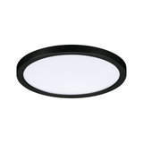 Runde LED-Deckenleuchte mit schwarzem Aluminiumrahmen und weißem Diffusor für moderne Raumbeleuchtung