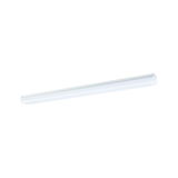 Plafonnier LED blanc en plastique au design fin pour un éclairage intérieur moderne