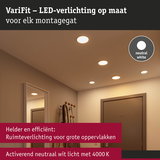 LED-plafondlampen in neutraal wit voor heldere, efficiënte verlichting van grote ruimtes met 4000K licht.