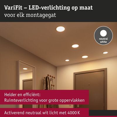 LED-plafondlampen in neutraal wit voor heldere, efficiënte verlichting van grote ruimtes met 4000K licht.