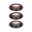 LED Recessed luminaire 3-Step-Dim Cole Coin 3-piece set IP44 round 88mm Coin 3x6W 3x470lm 230V dimmable 2700K Black Three round recessed lights in matte black with warm white LED for modern interior lighting