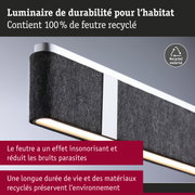 Luminaire durable pour l'habitat en feutre noir 100% recyclé avec éclairage LED économique