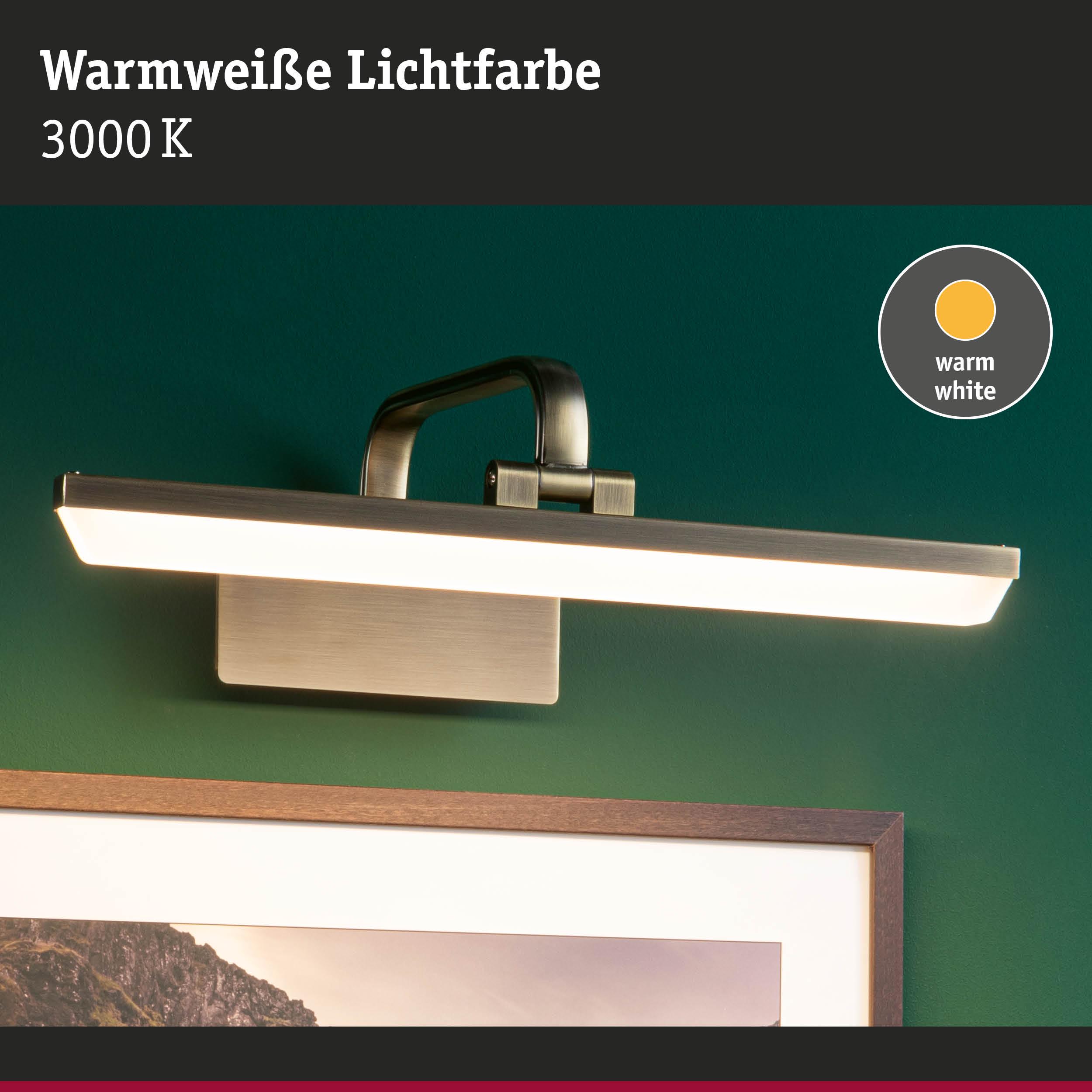 Wandlampe aus gebürstetem Metall mit warmweißem LED-Licht 3000K für stimmungsvolle Beleuchtung