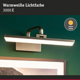 Wandlampe aus gebürstetem Metall mit warmweißem LED-Licht 3000K für stimmungsvolle Beleuchtung
