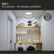 Panneau LED Abia 2 White Select Détecteur de mouvement crépusculaire (HF) rond 400mm 16W 1400lm White Select Blanc