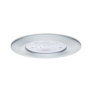 Rundes Einbau-LED-Leuchtmittel aus gebürstetem Aluminium in Silber für moderne Raumbeleuchtung