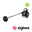 Applique d'extérieur LED Smart Home Zigbee 3.0 Kikolo favorable aux insectes IP65 90mm Tunable Warm 6,2W 400lm 230V 80° Anthracite Matière plastique/Aluminium Applique murale LED noire avec bras réglable en acier inoxydable pour éclairage intérieur moderne compatible Zigbee