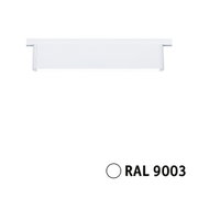 White metal LED track light in RAL 9003 for modern interior lighting solutions