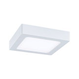 Square white LED ceiling light made of plastic for modern room lighting