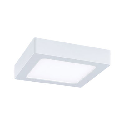 Square white LED ceiling light made of plastic for modern room lighting