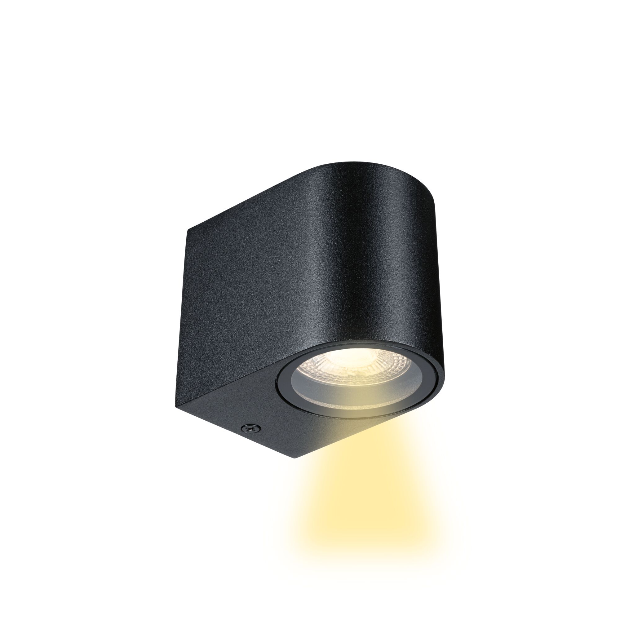 Wandlamp Perugia IP44 GU10 230V max. 10W Zwart mat