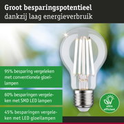 Energiezuinige LED-lamp met helder glas en metalen fitting voor efficiënte verlichting
