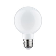 Rund hvid LED-pære med E27-fatning i glas til energieffektiv belysning