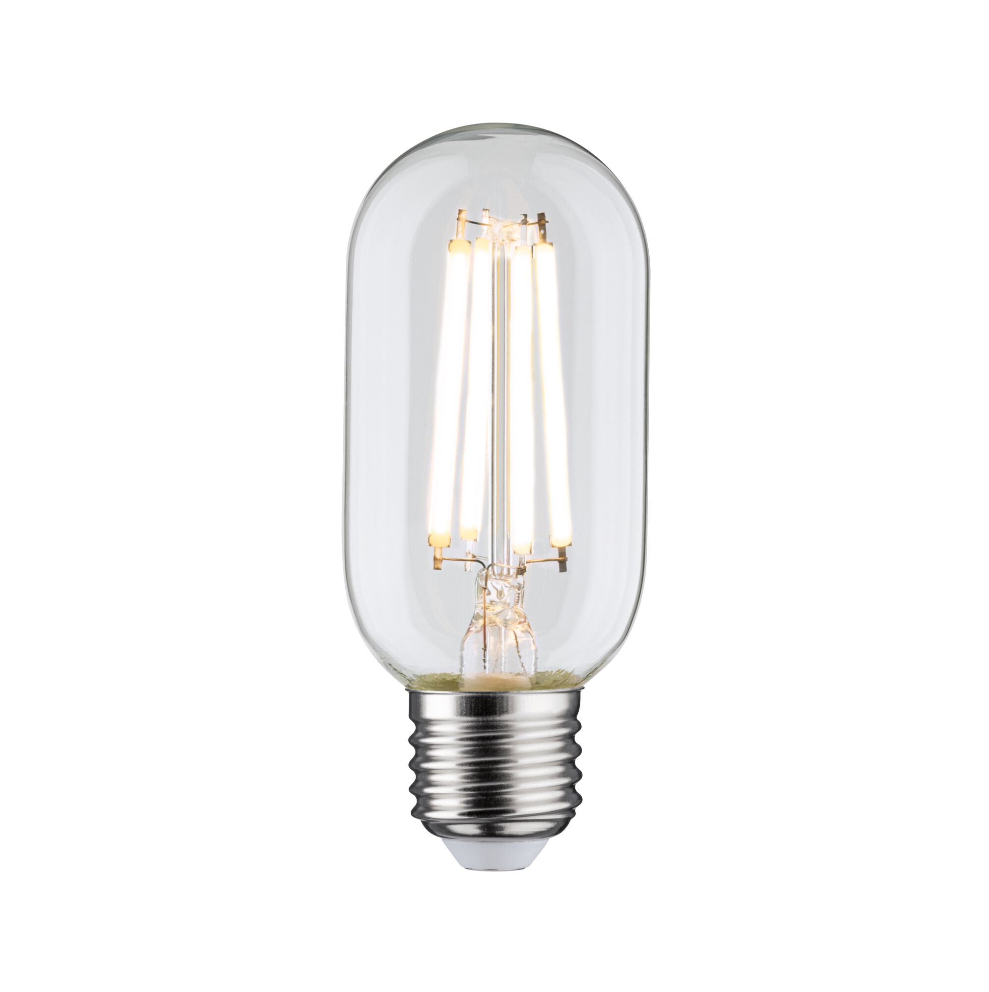 Heldere glazen LED-lamp met E27-fitting, warm wit licht voor energiezuinige verlichting
