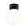 Selection Bathroom LED-plafondlamp Gove IP44 3000K 900lm 230V 9W Zwart mat/Satijn Ronde plafondlamp met wit glas en zwarte metalen voet, moderne LED binnenverlichting