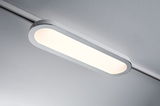 Modern white LED ceiling light with rounded rectangular shape for energy-efficient room lighting