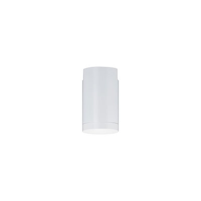 Spot de plafond moderne blanc en métal avec design rond pour un éclairage ciblé