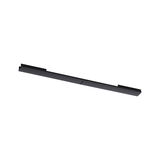 Slim black metal LED strip for modern indoor lighting and energy-efficient light accents
