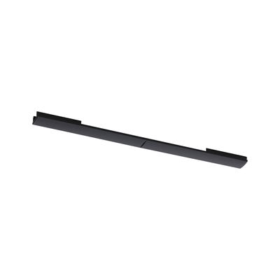 Slim black metal LED strip for modern indoor lighting and energy-efficient light accents