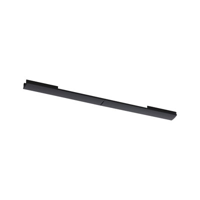 Schlanke schwarze LED-Leiste aus Metall für moderne Innenbeleuchtung und energiesparende Lichtakzente
